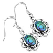 Abalone Silver Earrings, e362h
